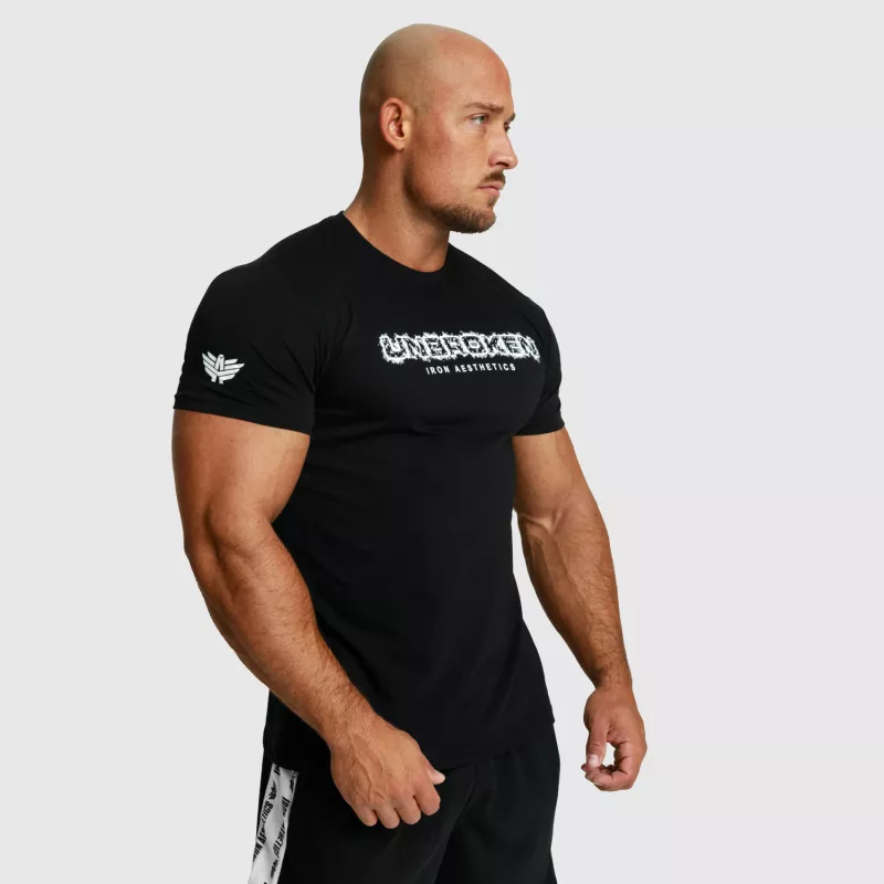Tricou fitness pentru bărbați Iron Aesthetics Unbroken, negru-7