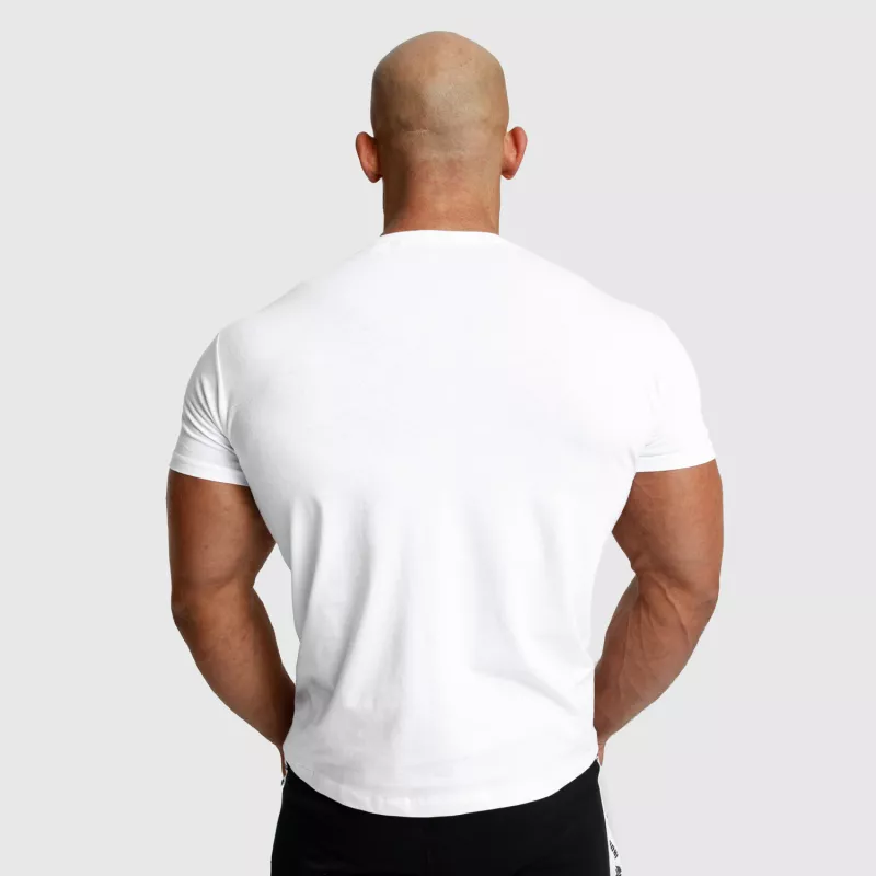 Tricou fitness pentru bărbați Iron Aesthetics Unbroken, alb-3