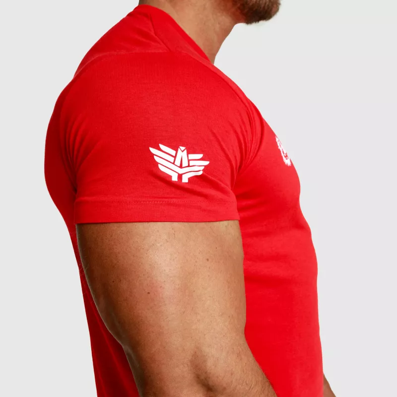 Tricou fitness pentru bărbați Iron Aesthetics Unbroken, roșu-6