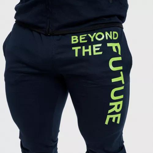 Pantaloni de trening pentru bărbați Slim Fit Beyond the Future, albaștri