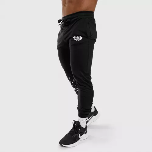 Pantaloni de trening Jogger Iron Aesthetics Spotted, negri