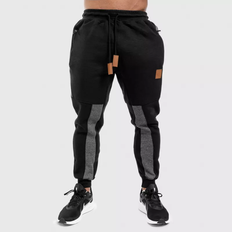 Pantaloni de trening Jogger Iron Aesthetics Element, negri-2