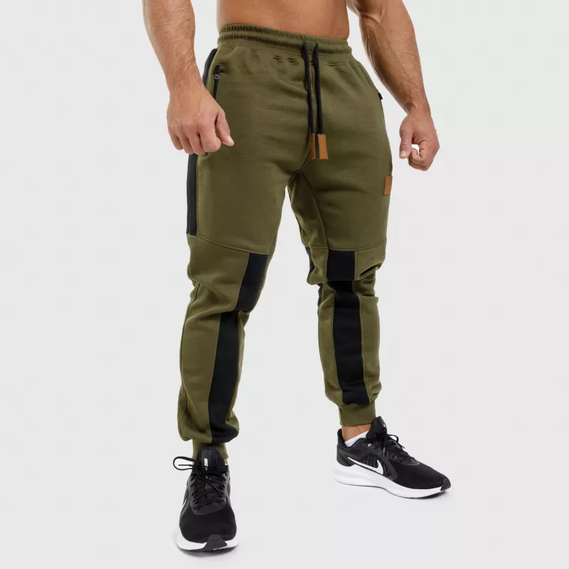 Pantaloni de trening Jogger Iron Aesthetics Element, verde armată-1