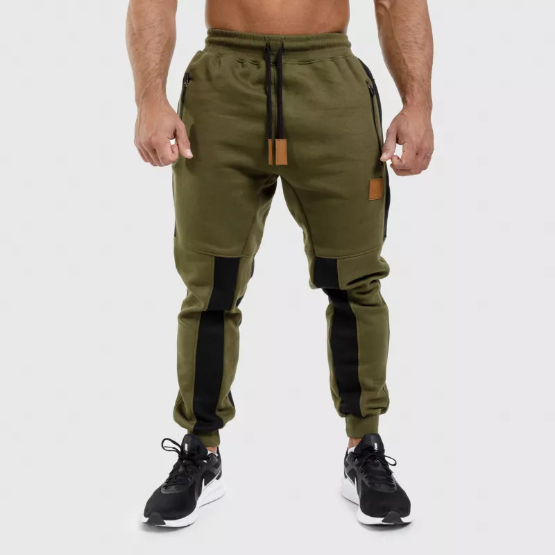 Pantaloni de trening Jogger Iron Aesthetics Element, verde armată-2