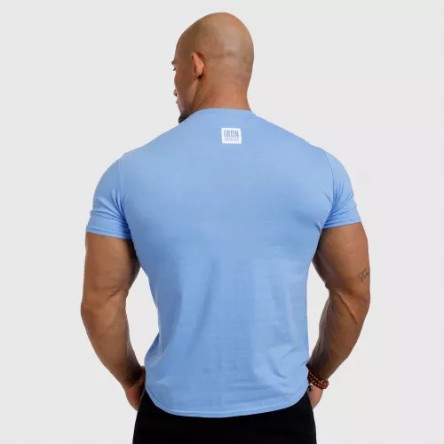 Tricou fitness pentru bărbați Iron Aesthetics Boxed, albastru