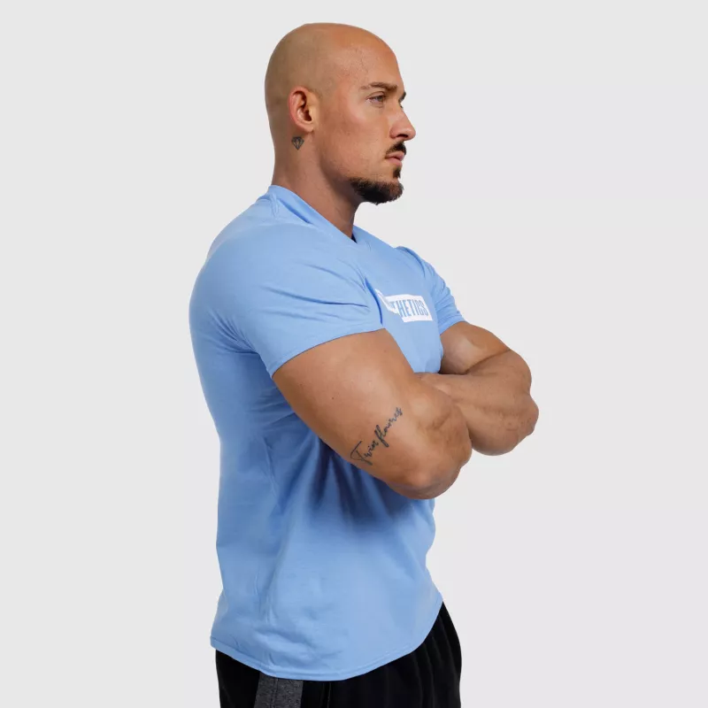 Tricou fitness pentru bărbați Iron Aesthetics Boxed, albastru-6