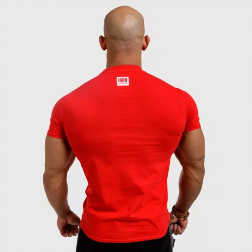 Tricou fitness pentru bărbați Iron Aesthetics Boxed, roșu