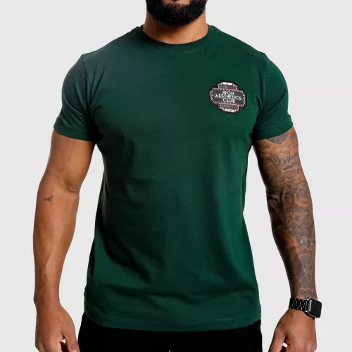 Tricou fitness pentru bărbați Iron Aesthetics Badge, verde