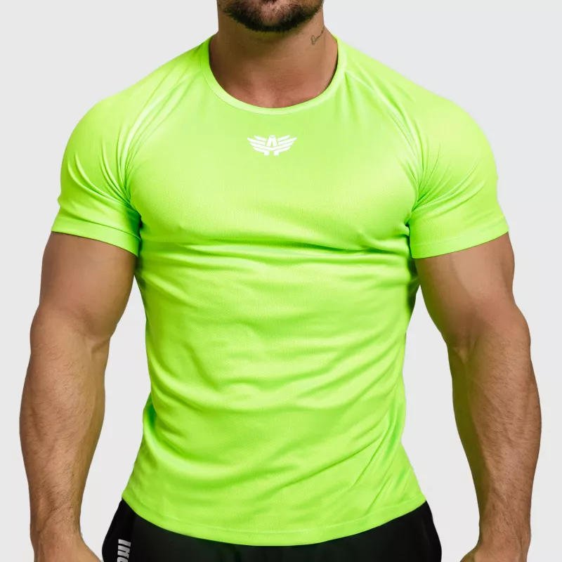 Tricou funcțional pentru bărbați Iron Aesthetics Performance, verde neon-1