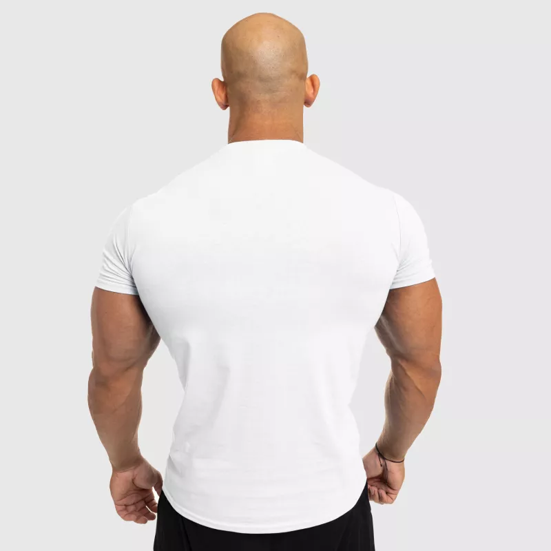 Tricou fitness pentru bărbați Iron Aesthetics Splash, alb-3