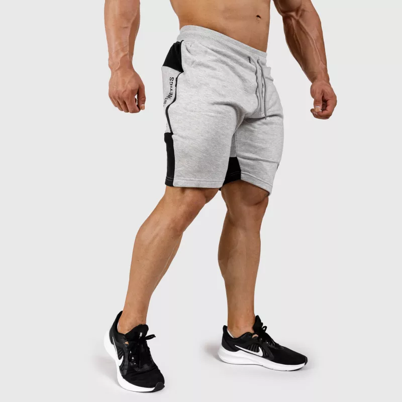 Pantaloni scurți de trening pentru bărbați Iron Aesthetics Panels, gri-5