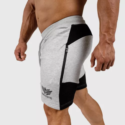 Pantaloni scurți de trening pentru bărbați Iron Aesthetics Panels, gri