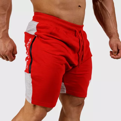 Pantaloni scurți de trening pentru bărbați Iron Aesthetics Panels, roșii