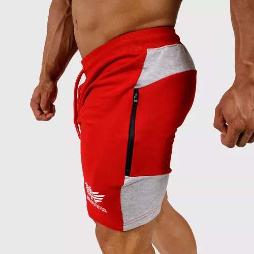 Pantaloni scurți de trening pentru bărbați Iron Aesthetics Panels, roșii