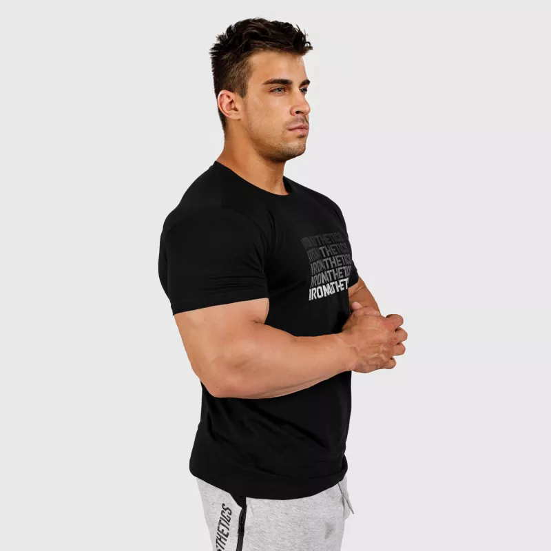 Tricou fitness pentru bărbați Iron Aesthetics Shades, negru-4