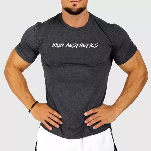 Tricou sport pentru bărbați Iron Aesthetics Sporty, gri închis