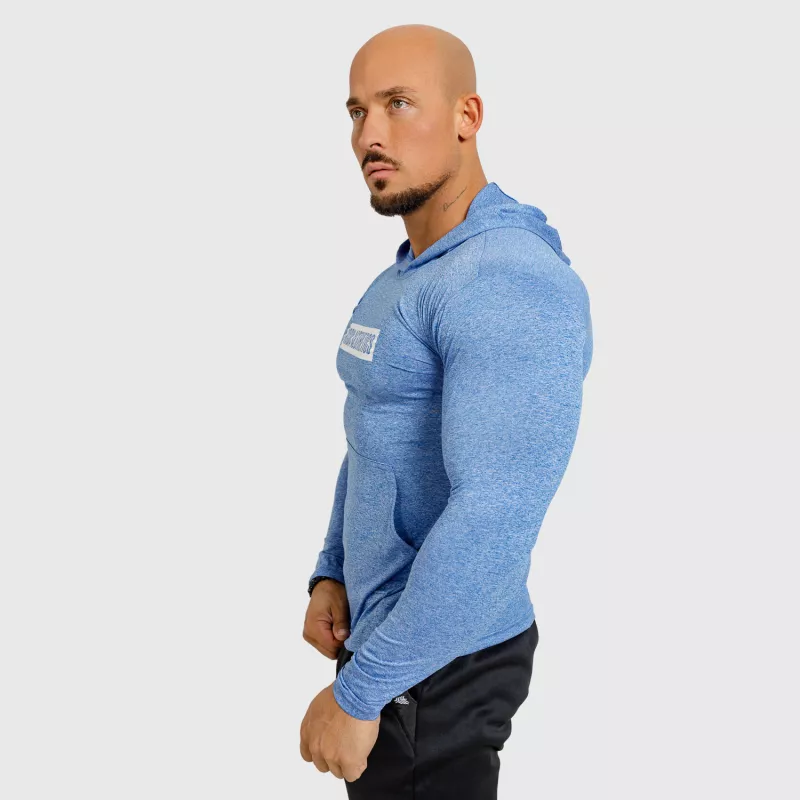 Bluză pentru bărbați cu glugă Iron Aesthetics Active Fit, albastră-4
