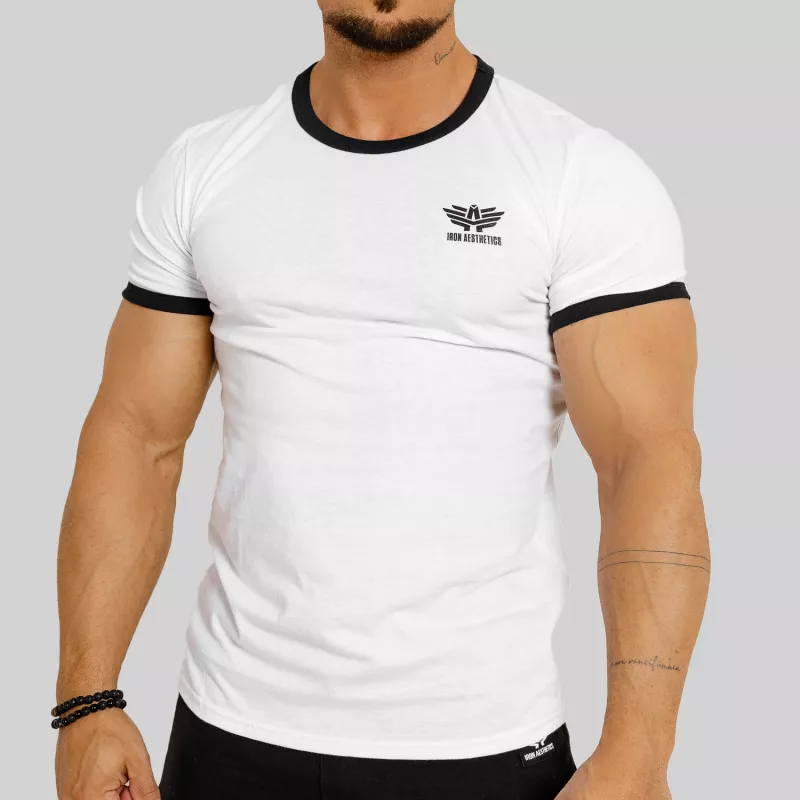 Tricou sport pentru bărbați Iron Aesthetics Ring, alb-1