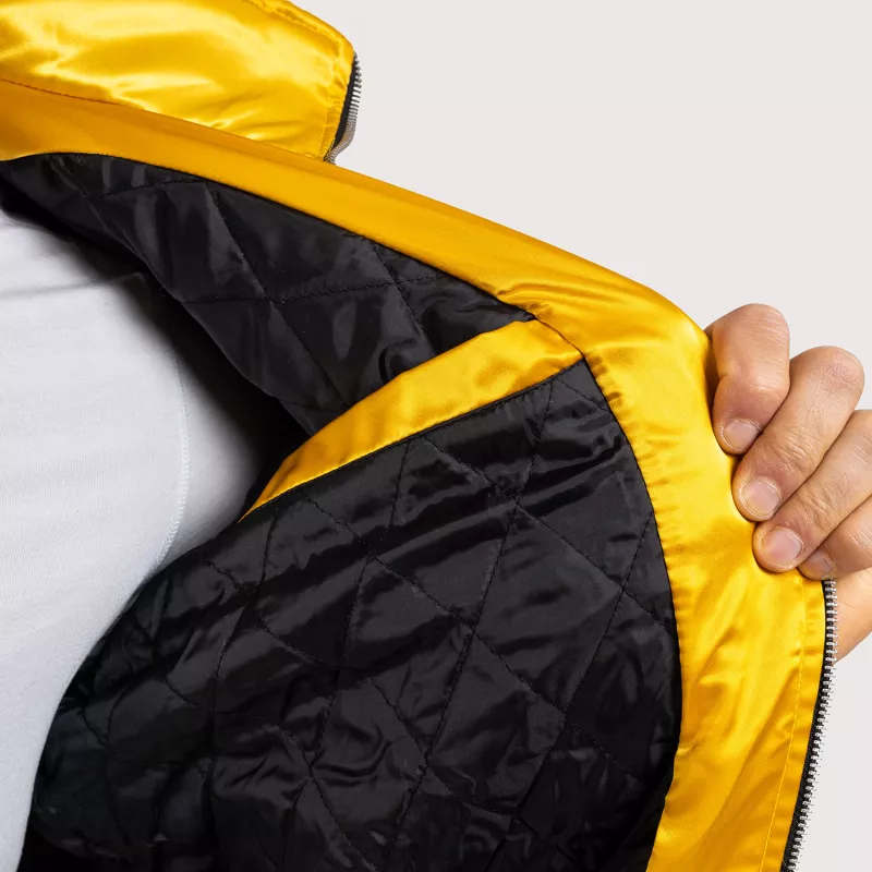 Jachetă pentru bărbaţi cu blană Iron Aesthetics, galbenă-15
