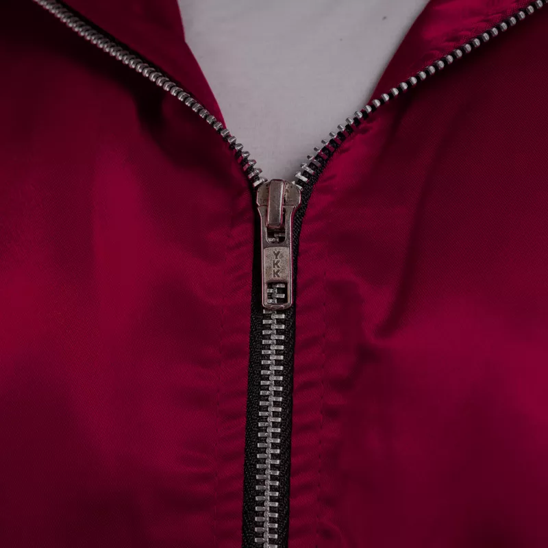 Jachetă pentru bărbaţi cu blană Iron Aesthetics, vișinie-13