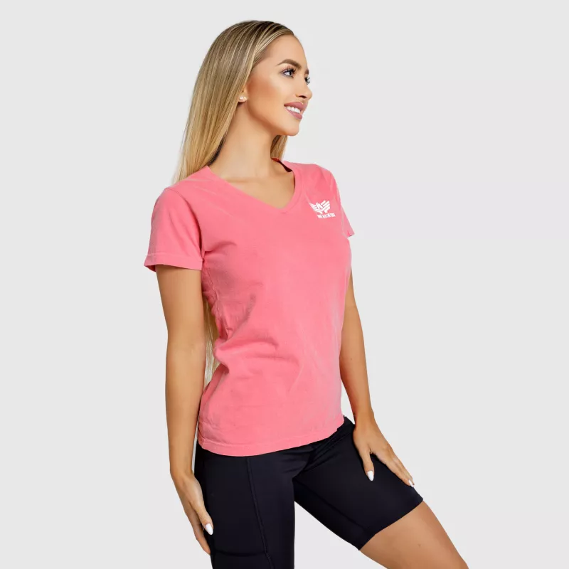 Tricou sport pentru femei Iron Aesthetics V-Lady, roz-3