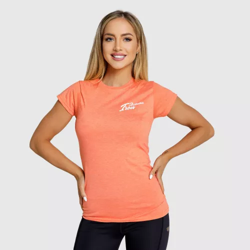 Tricou fitness pentru femei Iron Aesthetics Fit, portocaliu