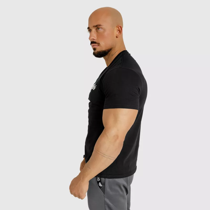 Tricou fitness pentru bărbați Iron Aesthetics Puff, negru-3