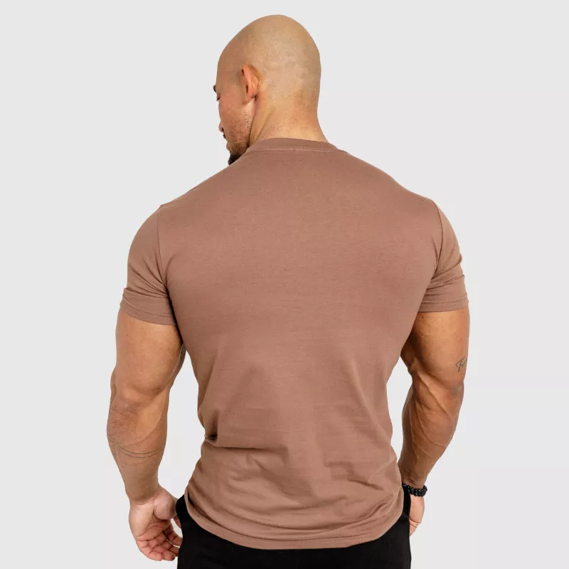 Tricou fitness pentru bărbați Iron Aesthetics Resist, maro-6