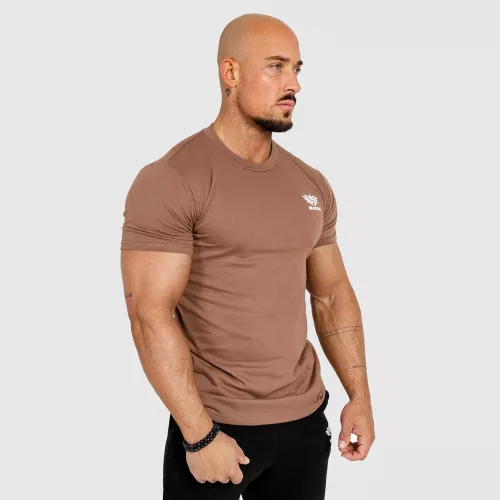 Tricou fitness pentru bărbați Iron Aesthetics Resist, maro