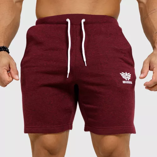 Pantaloni scurți de trening pentru bărbați Iron Aesthetics Twist, vișinii