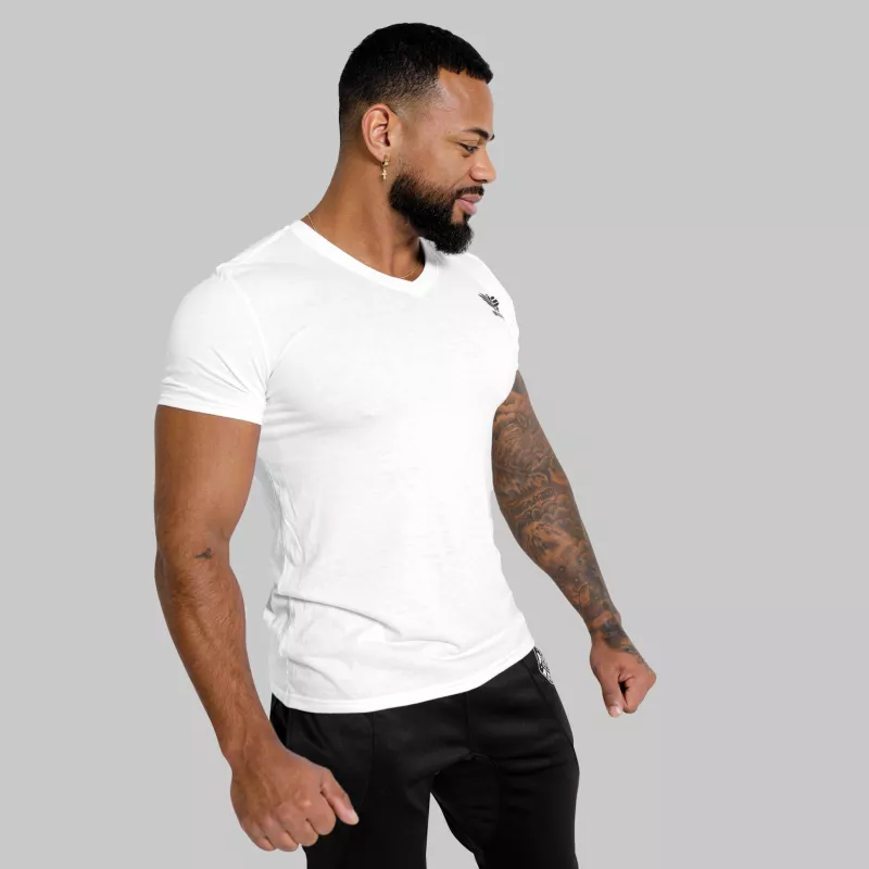 Tricou pentru bărbați Iron Aesthetics V-neck, alb-5