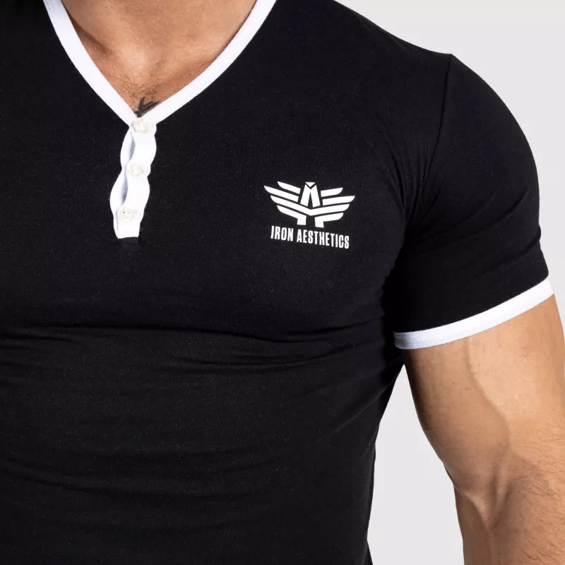 Tricou pentru bărbați Iron Aesthetics Y-neck, negru-5