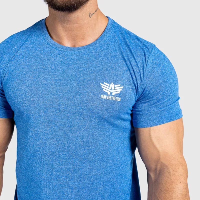 Tricou sport pentru bărbați Iron Aesthetics Space, albastru-5