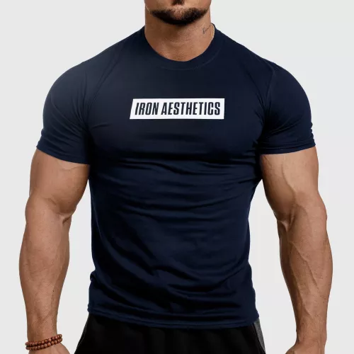 Tricou funcțional pentru bărbați Iron Aesthetics Vibe, navy