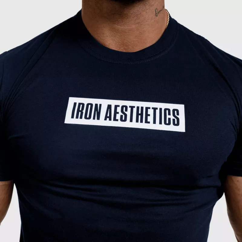 Tricou funcțional pentru bărbați Iron Aesthetics Vibe, navy-6
