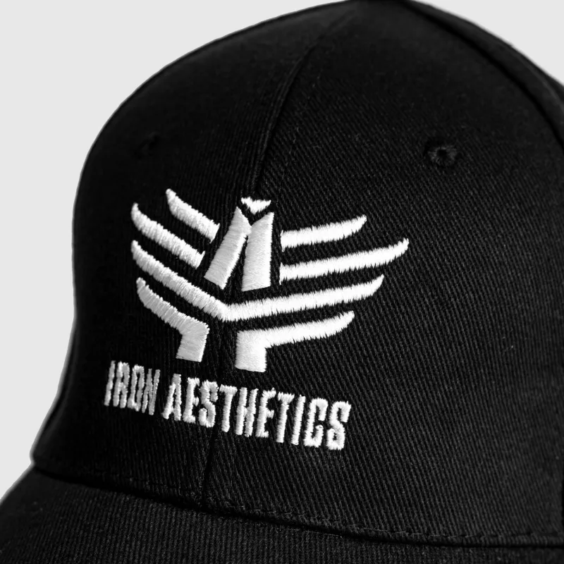 Șapcă pentru bărbați Iron Aesthetics Vision, neagră-6