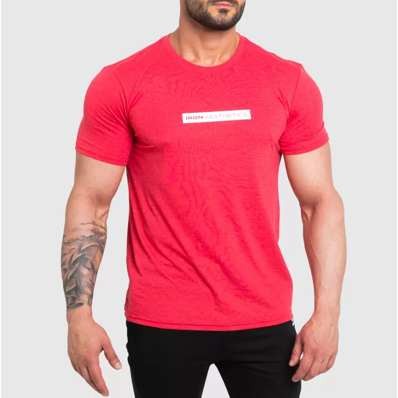 Tricou sport pentru bărbați Iron Aesthetics Vector, roșu-1