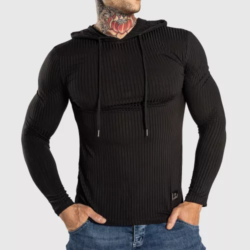 Bluză bărbați cu mânecă lungă Iron Aesthetics Stringer, neagră