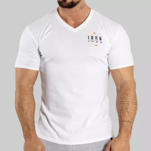 Tricou pentru bărbați Iron Aesthetics Simple, alb