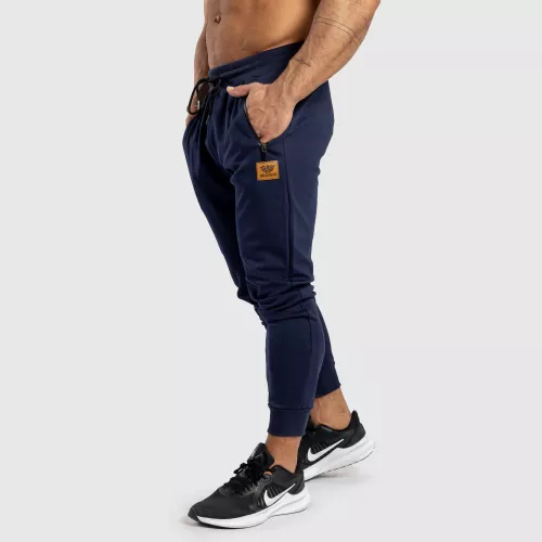 Pantaloni sport de trening bărbați Iron Aesthetics Emblem, navy
