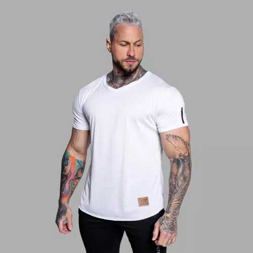Tricou pentru bărbați Iron Aesthetics Stylish, alb