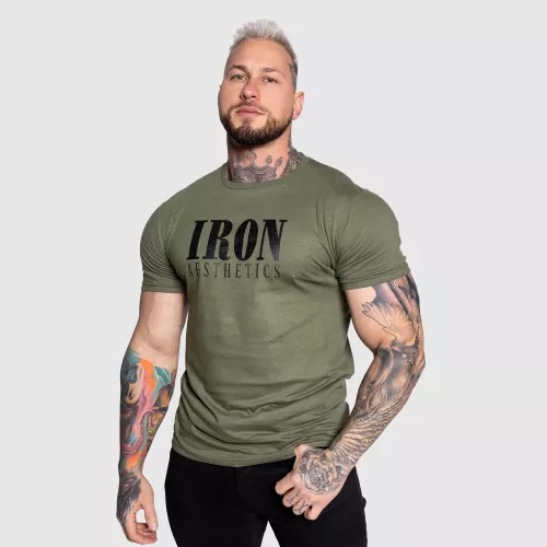 Tricou sport pentru bărbați Iron Aesthetics Urban, verde armată