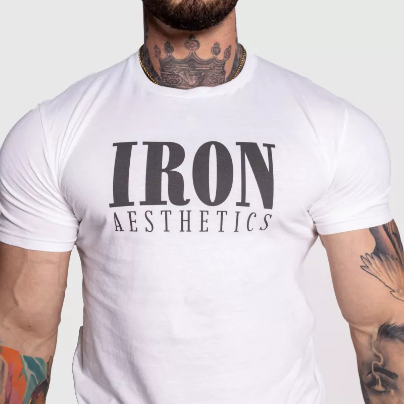 Tricou sport pentru bărbați Iron Aesthetics Urban, alb-2