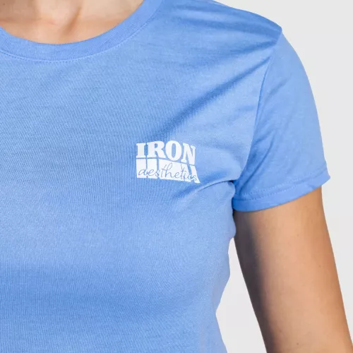 Tricou sport damă Iron Aesthetics Bliss, albastru