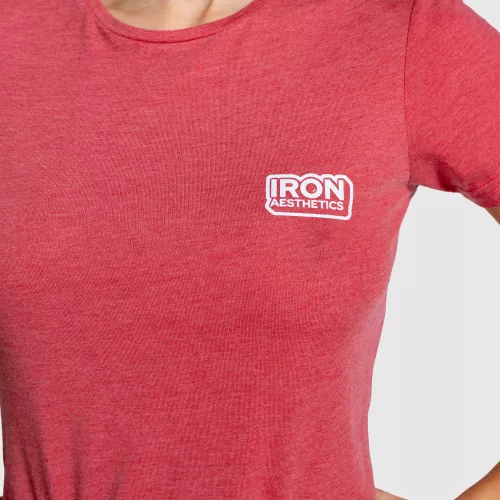 Tricou sport damă Iron Aesthetics Lightness, roșu