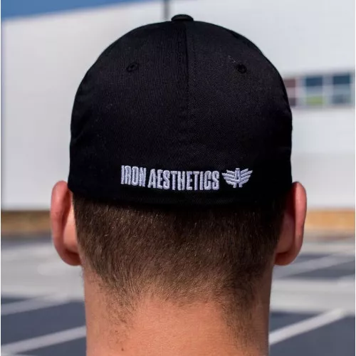 Șapcă pentru bărbați Iron Aesthetics FlexFit, neagră