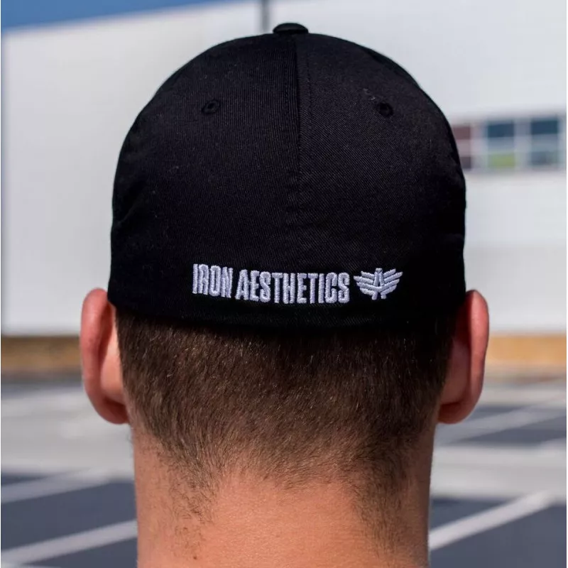 Șapcă pentru bărbați Iron Aesthetics FlexFit, neagră-2