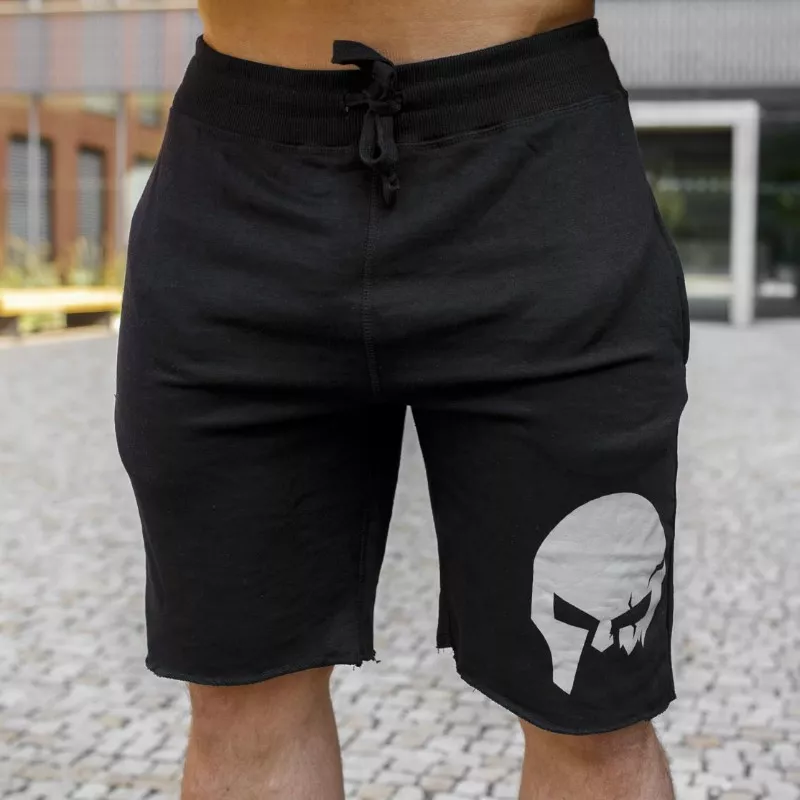 Pantaloni scurți de trening pentru bărbați Iron Aesthetics Skull, negrii-3