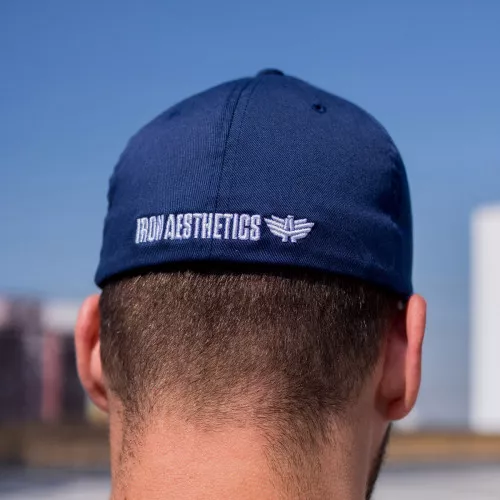Șapcă pentru bărbați Iron Aesthetics FlexFit, albastră