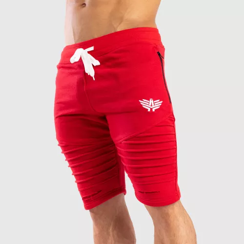 Pantaloni scurți de trening pentru bărbați Iron Aesthetics RAGGED, roșii
